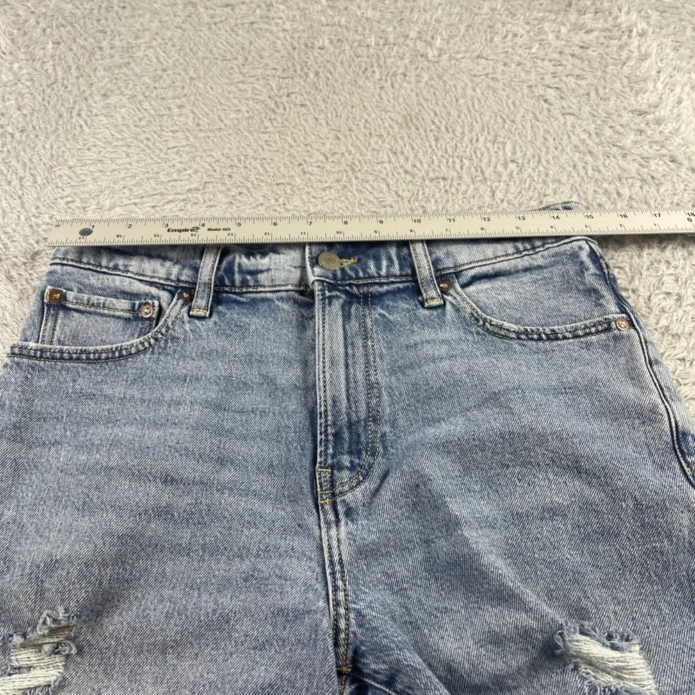 Lucky Brand Mens Distressed Denim Shorts Light Wash Frayed Hem Size 30